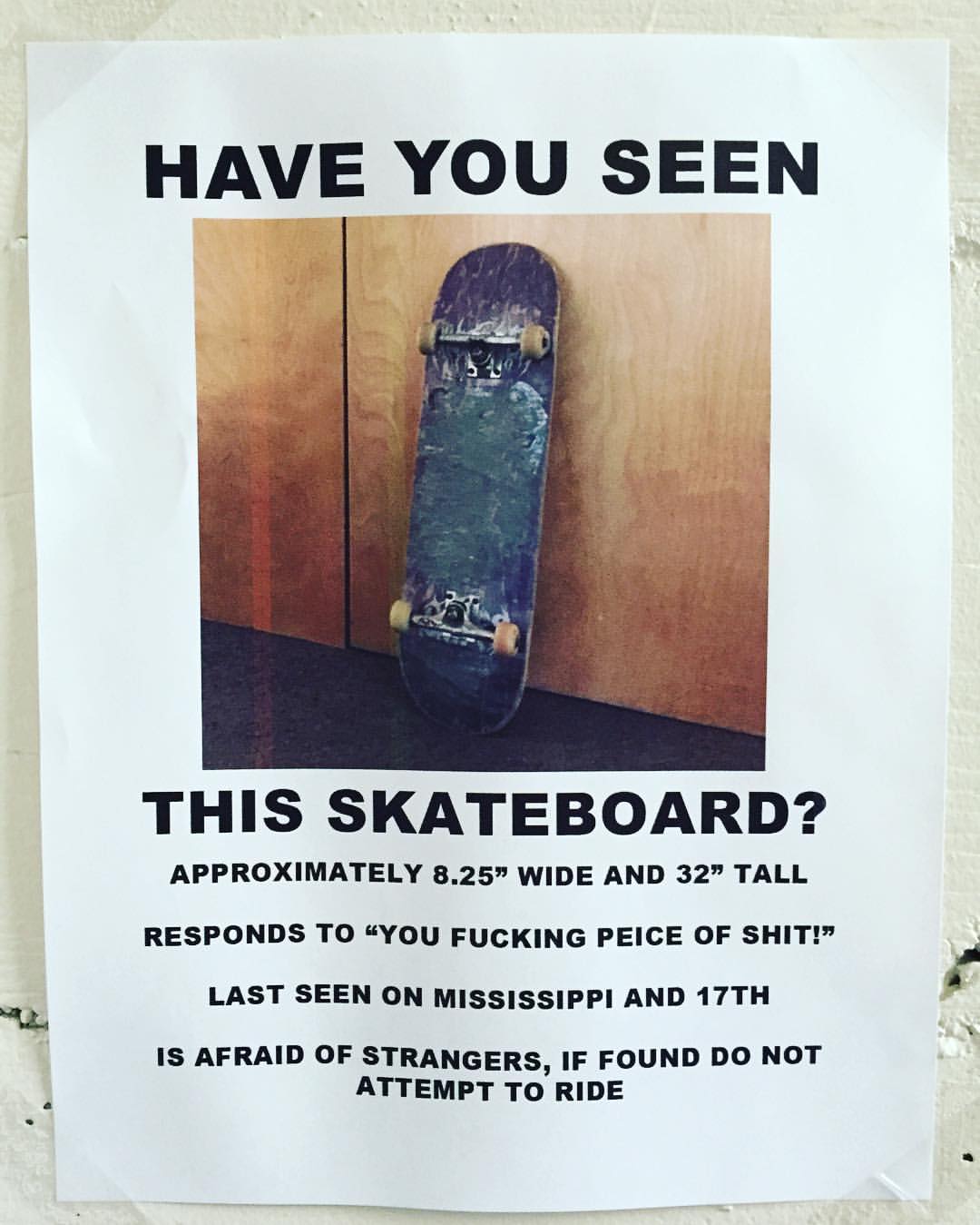 Lost Skateboard